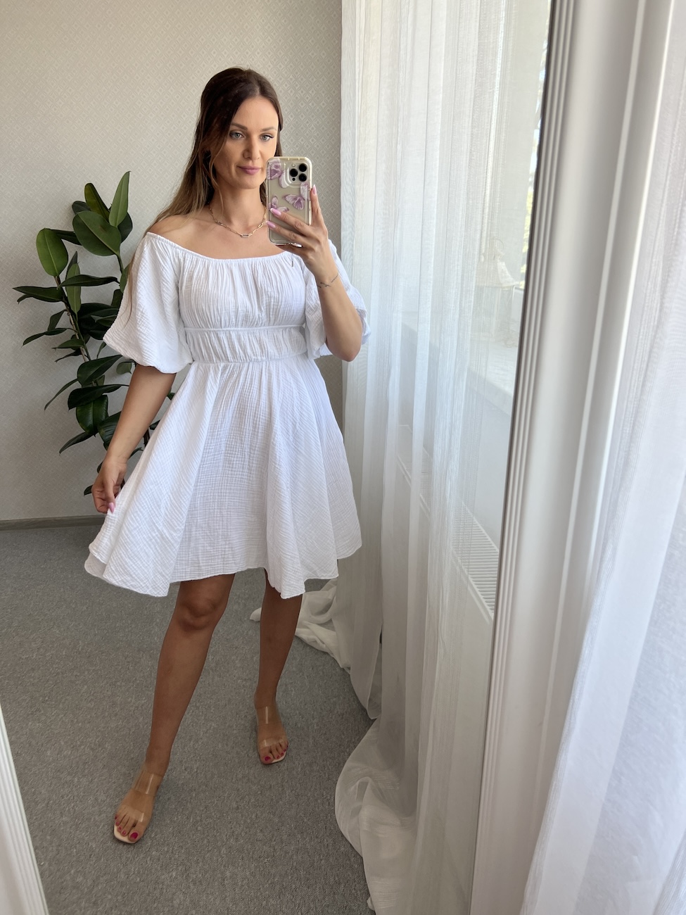 Sukienka LORI short  - biała   zdjęcie 1