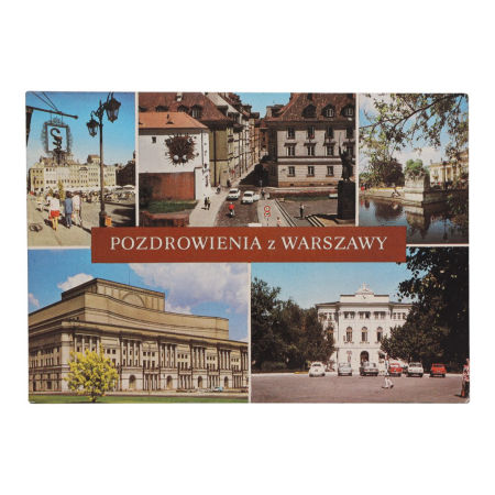 Pocztówka PRL Warszawa zdjęcie 1