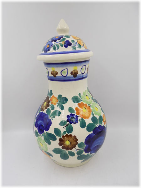 Fajans WŁOCŁAWEK wazon z czapką wzór1641 Bożena Kolacińska zdjęcie 2