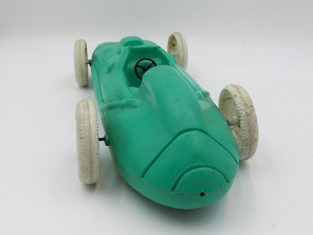 Plastikowy samochód wyścigowy zabawki PRL zdjęcie 3