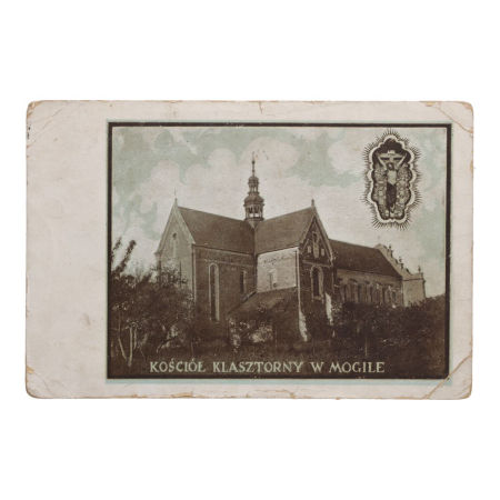 Pamiątka z II Wojny Światowej: Stara pocztówka Kościół Klasztorny Mogiła zdjęcie 1