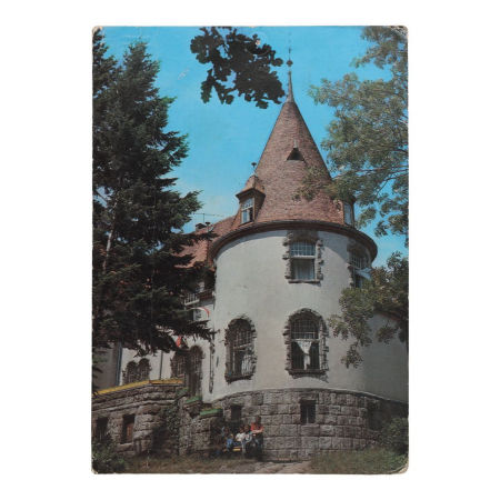 Pocztówka przedstawiająca dom wakacyjny dla dzieci w malowniczym Jagniątkowie zdjęcie 1