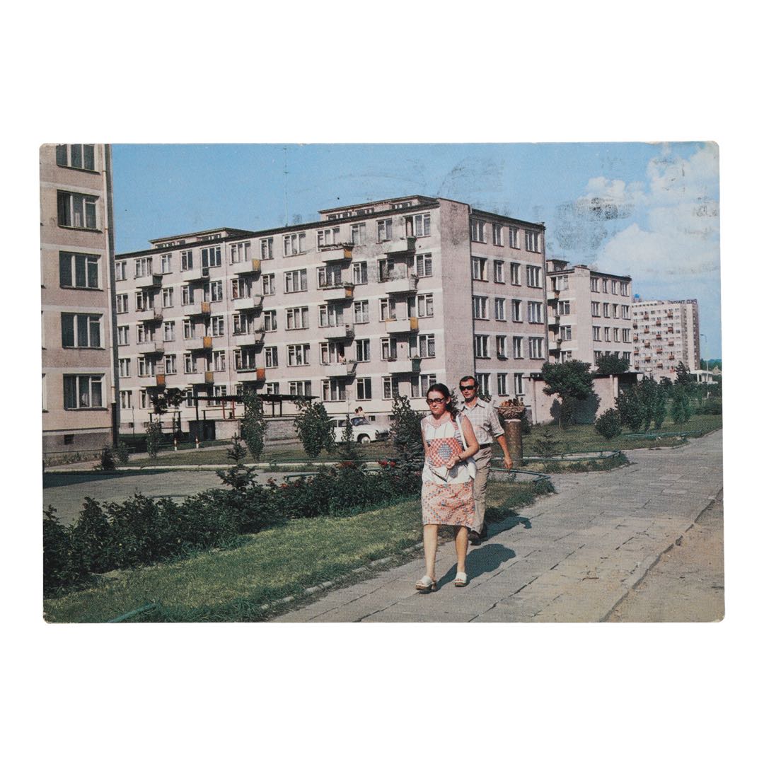 Pocztówka z Włocławka przedstawiająca osiedle mieszkaniowe Zazamcze zdjęcie 1