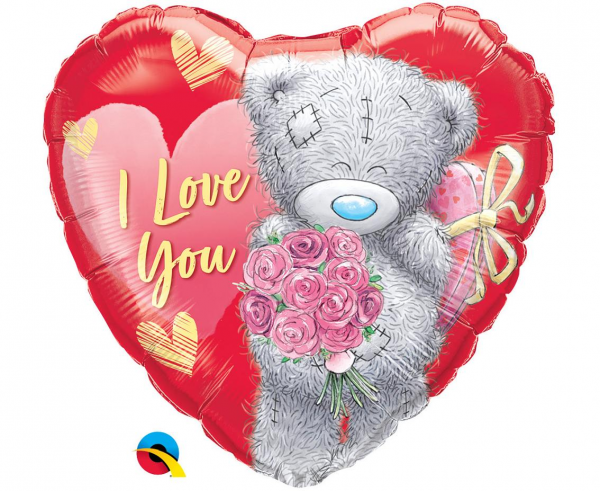 Balon foliowy serce 18" QL HRT "Tatty Teddy I Love You Bouquet" - Qualatex zdjęcie 1