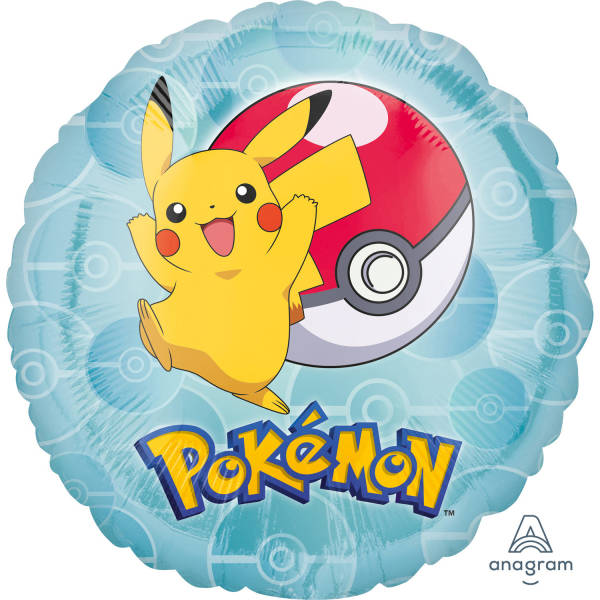 Balon Foliowy okrągły Pokemon, Pikachu 43 cm - Amscan zdjęcie 1