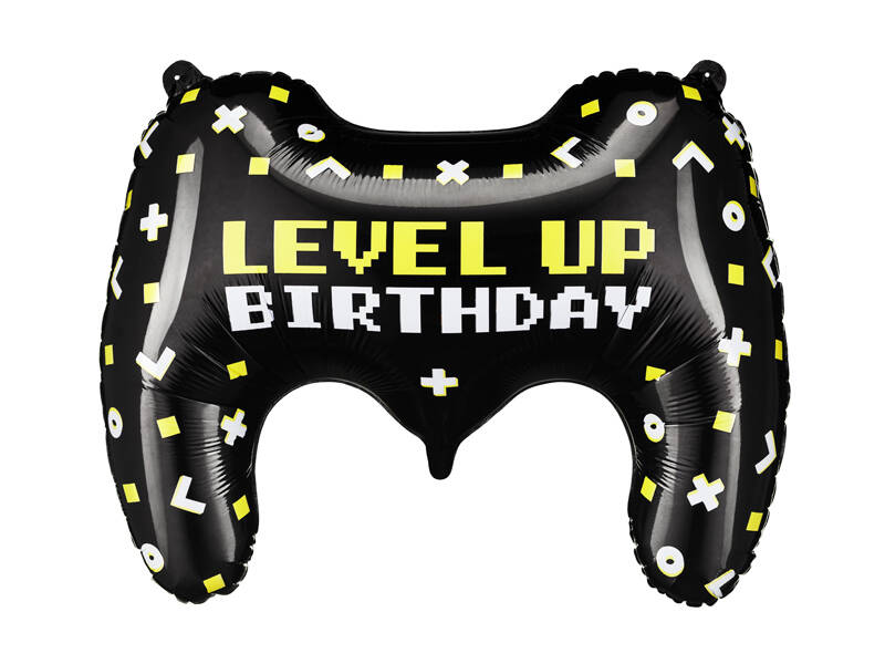 Balon foliowy Gamepad, 72 x 52 cm, gra, game, birthday - PartyDeco zdjęcie 1