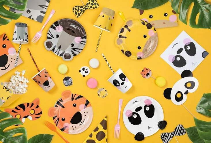 Serwetki zwierzątka, zwierzęta, safari, zoo, 20 szt. - PartyPal zdjęcie 2