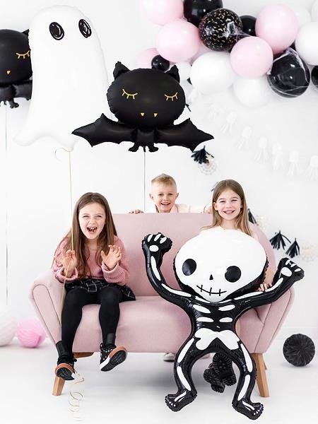 Balon foliowy Szkielet, 84 cm x 100 cm, Halloween, trupek - PartyDeco zdjęcie 3