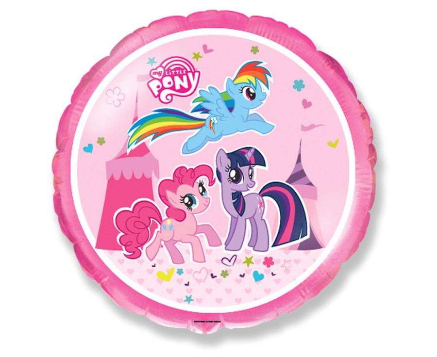 Balon foliowy 18" FX - "Little Pony" (okragły) - Flexmetal zdjęcie 1