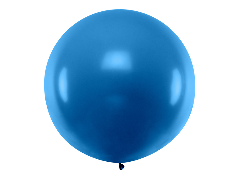 Balon okrągły 1m, Pastel Navy Blue, 40", duży - niebieski, granat - PartyDeco zdjęcie 1