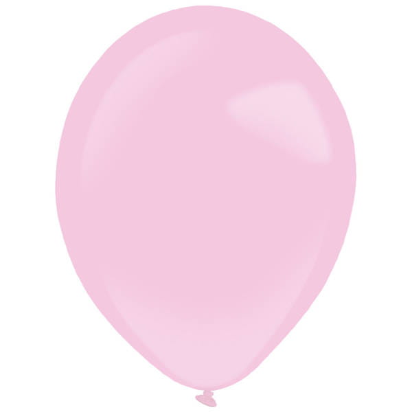 Balony lateksowe Decorator Fashion, Pretty Pink, Pastelowe Jasno różowe 28cm, 50 szt., zestaw - Amscan zdjęcie 1