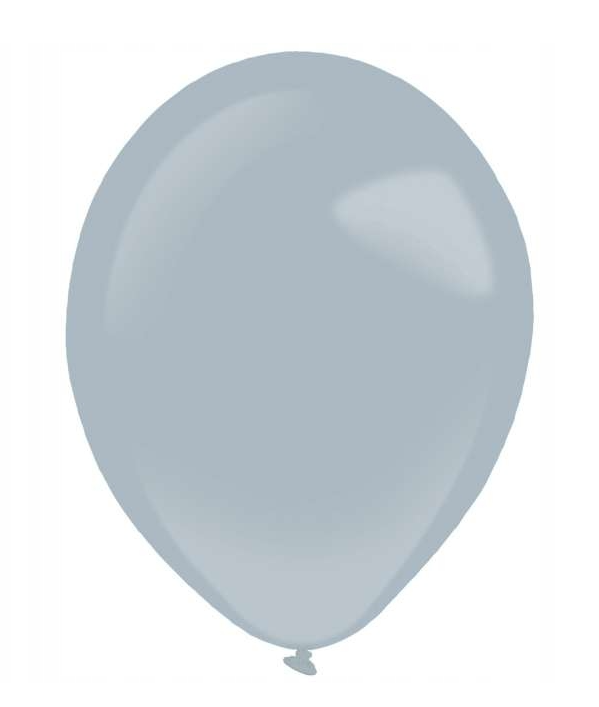 Balony lateksowe Decorator Fashion, Pastelowe, gray, Szare 28cm, 50 szt., zestaw - Amscan zdjęcie 1