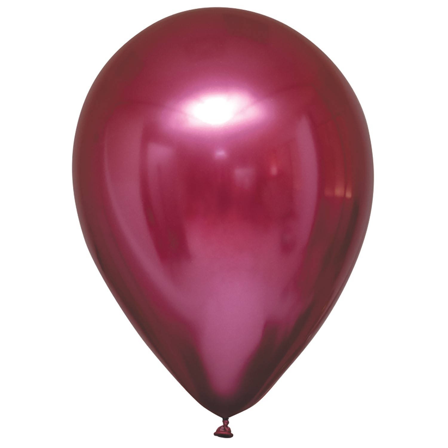 Balony lateksowe Decorator Satin Luxe Pomgranate, Chrome, Ciemno Różowy, bordowy, fuksja 12cm, 100 szt., zestaw - Amscan zdjęcie 1