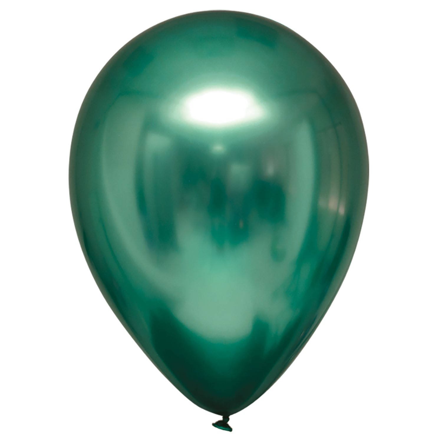 Balony lateksowe Satin Luxe Chrome Zielone, Emerald 12cm, 100 szt., zestaw - Amscan zdjęcie 1