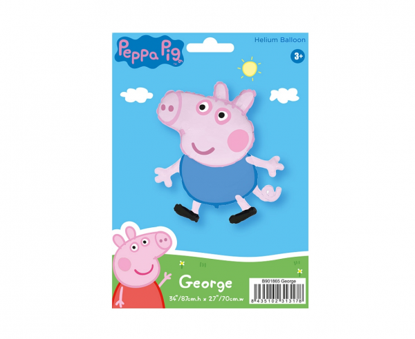 Balon foliowy 24" FX - Świnka George (Peppa), pakowany - Flexmetal zdjęcie 2