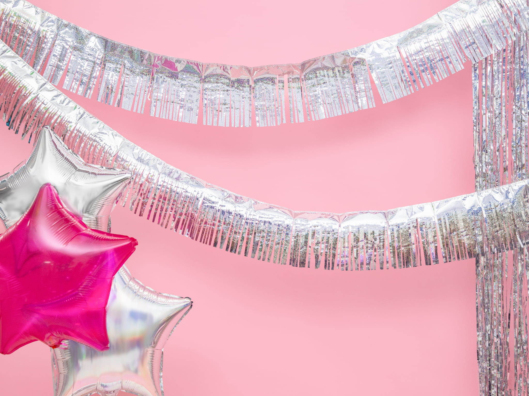 Opalizujący balon foliowy Gwiazdka, 48cm - PartyDeco zdjęcie 3