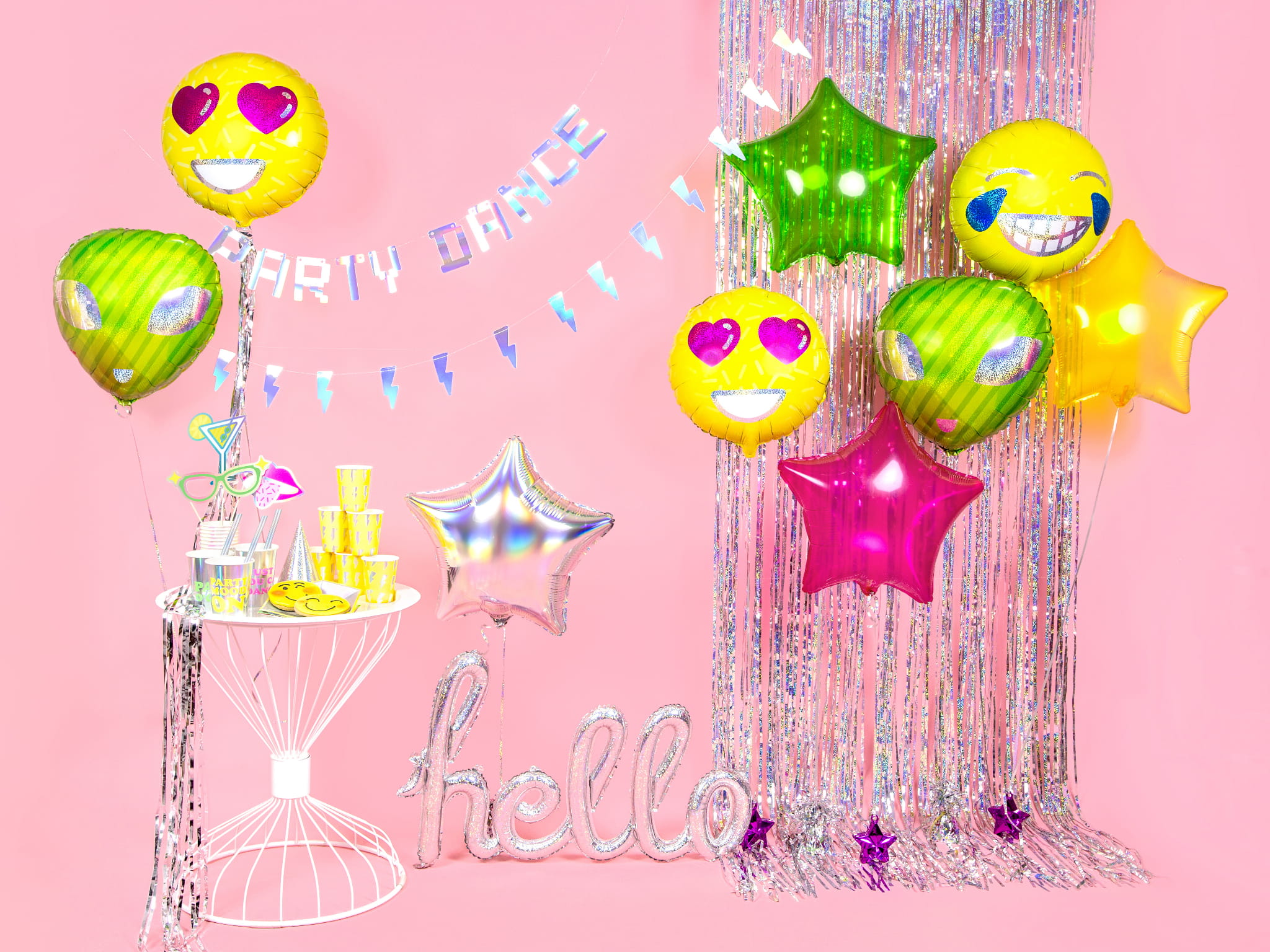 Opalizujący balon foliowy Gwiazdka, 48cm - PartyDeco zdjęcie 4