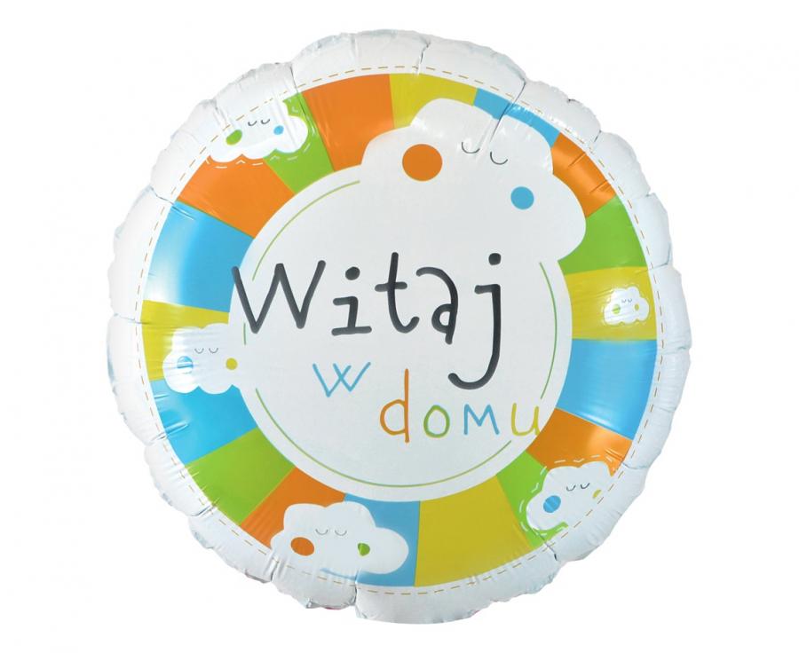 Balon foliowy Witaj w domu, 18", baby shower - Godan S.A. zdjęcie 1