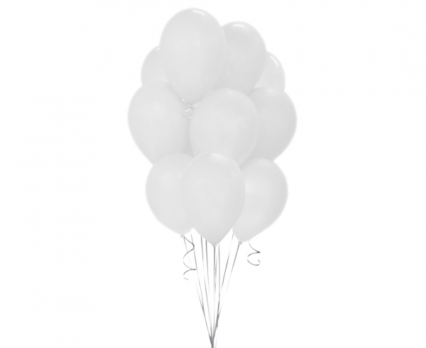 Balony Premium białe, 10"/ 10 szt., zestaw - Gemar zdjęcie 1