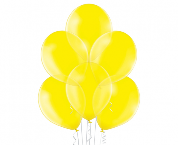 Balon 12", B105 Crystal Yellow 100 szt., zestaw - Belbal zdjęcie 1