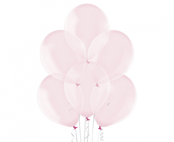 Balon 12", B105 Crystal Soap Pink 100 szt., zestaw - Belbal zdjęcie 1