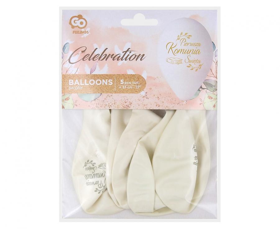 Balony Premium Hel Pierwsza Komunia Św. (biblia), 13"/ 5 szt. - Gemar zdjęcie 3