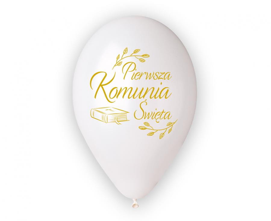 Balony Premium Hel Pierwsza Komunia Św. (biblia), 13"/ 5 szt. - Gemar zdjęcie 2