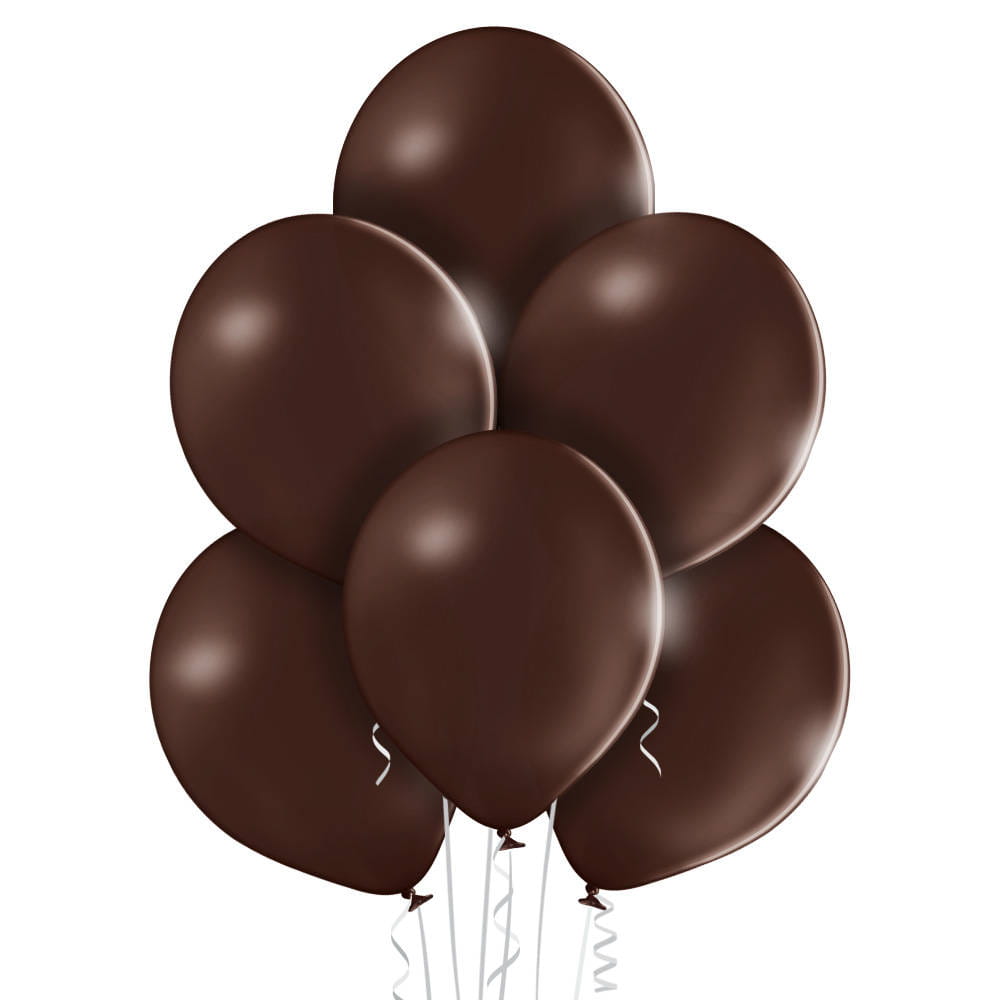 Balony 12", B105 pastelowe Cocoa brown brązowe 30cm, 100 sztuk, zestaw - Belbal zdjęcie 1