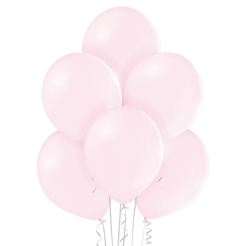 Balony B105, 12" pastelowe Soft pink jasno różowe 30cm, 100 sztuk, zestaw - Belbal zdjęcie 1