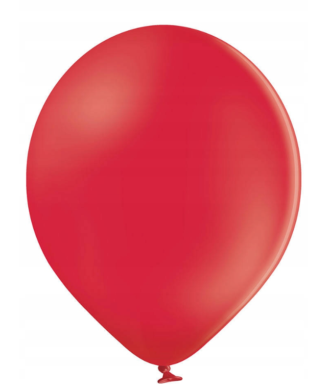 Balony D11 Pastelowe Red czerwone 30cm, 50 szt., zestaw - Belbal zdjęcie 2