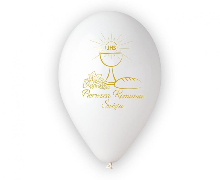 Balony Premium Hel Pierwsza Komunia Św. (kielich), 13"/ 5 szt. - Gemar zdjęcie 2