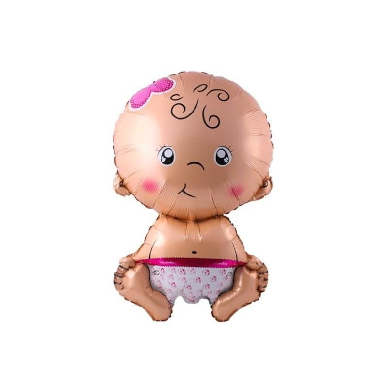 Balon Foliowy - Baby Girl, dziewczynka, bobas - Baby Shower - 75 x 49 cm - Jixstar zdjęcie 1