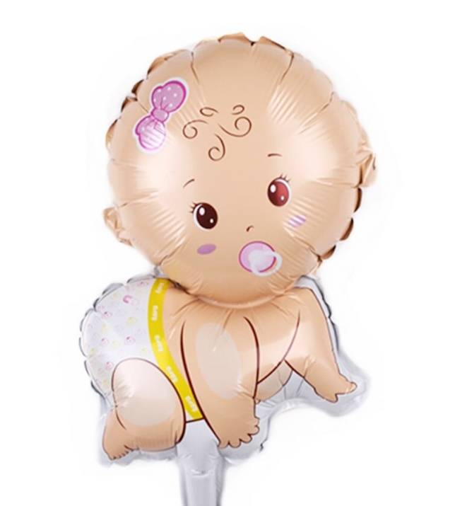 Balon Foliowy - Baby Girl, dziewczynka, bobas - Baby Shower - 77x65 cm - Jixstar zdjęcie 1