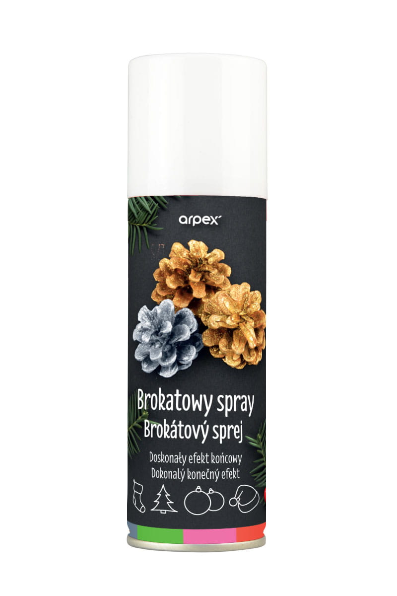 Brokatowy spray dekoracyjny, multikolor, 100ml, brokat w sprayu - Arpex zdjęcie 2