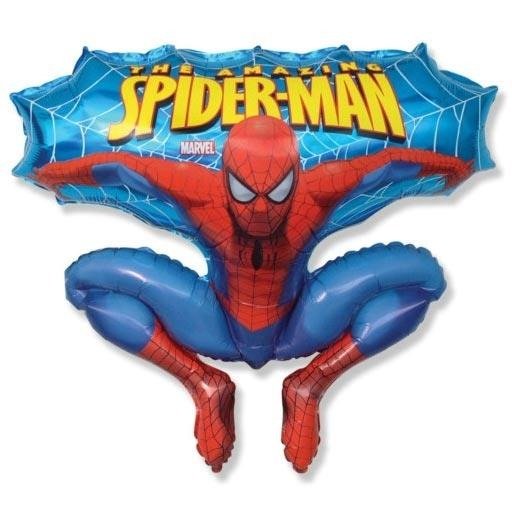 Balon foliowy 21" - Spiderman, 53 cm niebieski - Amscan zdjęcie 1