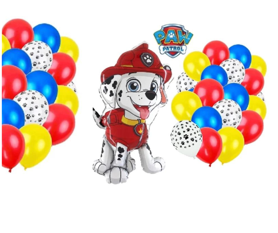 Psi Patrol - zestaw balonów Marshall, mix 21 szt, duży, 70cm - Grabo zdjęcie 1