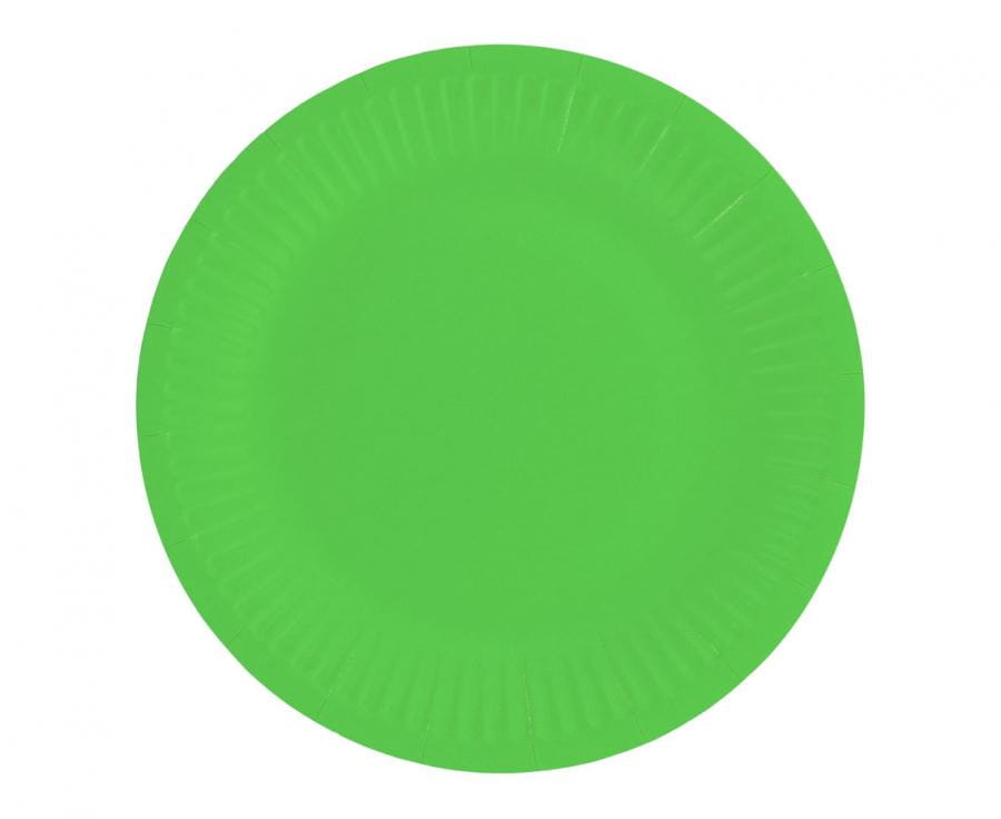 Talerzyki pap. Jednokolorowe, pistacjowe, certyfikat FSC, 18 cm, 6 szt. - Godan S.A. zdjęcie 2