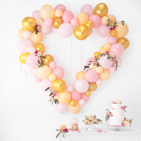 Balony Strong 9" Pastel Light Peach, Pastelowe brzoskwiniowe 23 cm, 100 szt., zestaw - PartyDeco zdjęcie 4