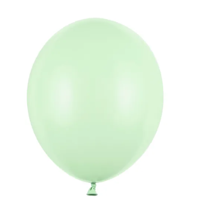 Balony Strong 23cm, 9" Pastel Pistachio, pistacjowe, 100 szt. Zielony/Miętowy - PartyDeco zdjęcie 1