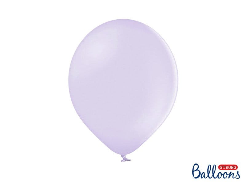 Balony lateksowe Strong liliowe, 12" Pastel Light Lilac, 30cm, 10szt. Fioletowy, lawendowy, zestaw - PartyDeco zdjęcie 1