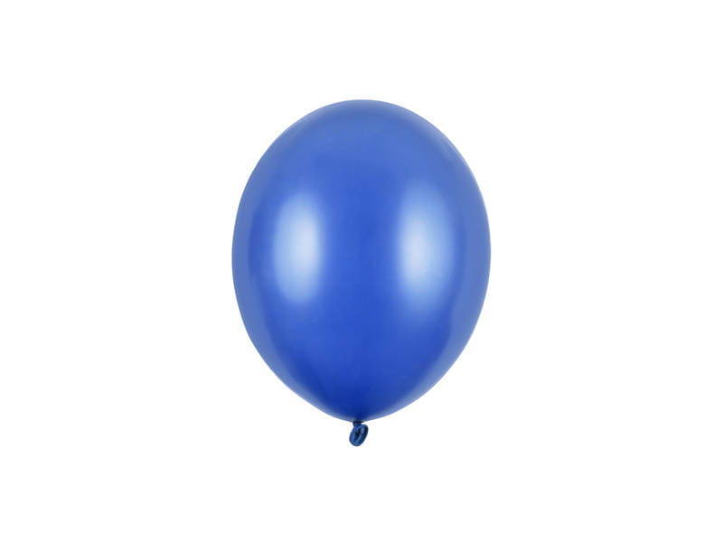 Balony Strong Blue, 5" Metaliczne ciemno niebieskie, granat, 12cm, 100 szt., zestaw - PartyDeco zdjęcie 1