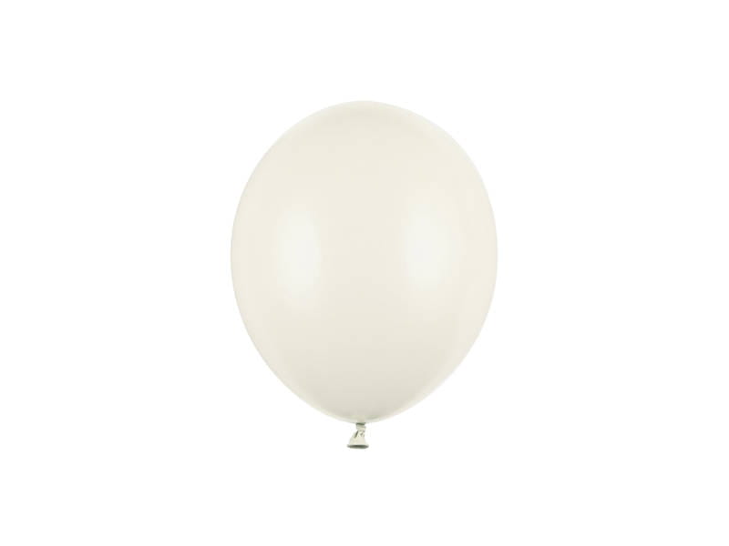 Balony Strong małe, 5" Pastelowe kremowe - Pastel Light Cream, 12cm, 100 szt. - PartyDeco zdjęcie 1