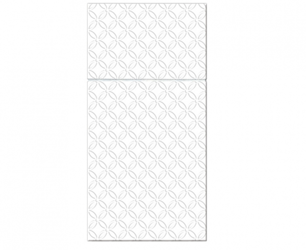 Etui (kieszonki) na sztućce, serwetki PAW wzorzyste Pocket Inspiration Modern (white) 40x40 cm/ 16 szt., serwetki - Paw Decor Collection zdjęcie 4