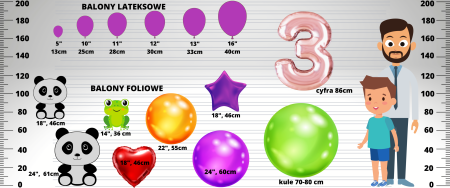 Balon foliowy cyfra 2, zwierzątko Żyrafa, 46cm, zwierzęta - Arpex zdjęcie 4