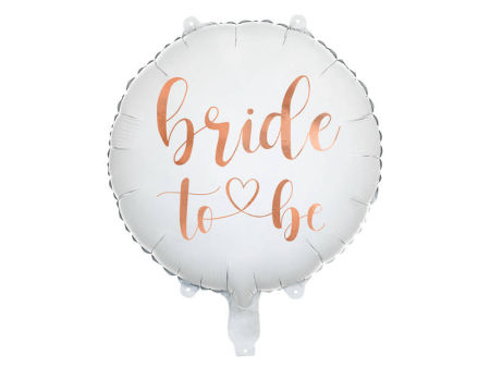 Balon foliowy 14"/18" Bride to be, różowe złoto, rose gold, 35/45 cm, wieczór panieński - PartyDeco zdjęcie 1