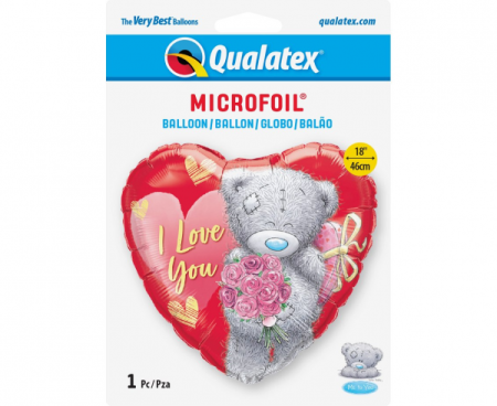 Balon foliowy serce 18" QL HRT "Tatty Teddy I Love You Bouquet" - Qualatex zdjęcie 2