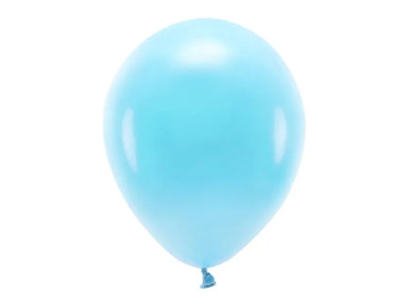 Balony lateksowe eco, 10" jasnoniebieskie, 26 cm, 100 sztuk - PartyDeco zdjęcie 1