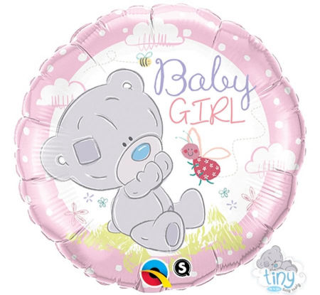 Balon foliowy 18" QL - Tiny Tatty Teddy Baby Girl, baby shower, dziewczynka - Qualatex zdjęcie 1