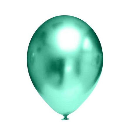 Balony lateksowe 12" Chrome Zielone, 30 cm, 50 szt. zestaw, lustrzane - Flowballoons zdjęcie 1