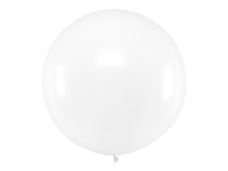 Balon okrągły 1m, Pastel Clear, 40", duży, przeźroczysty - PartyDeco zdjęcie 1